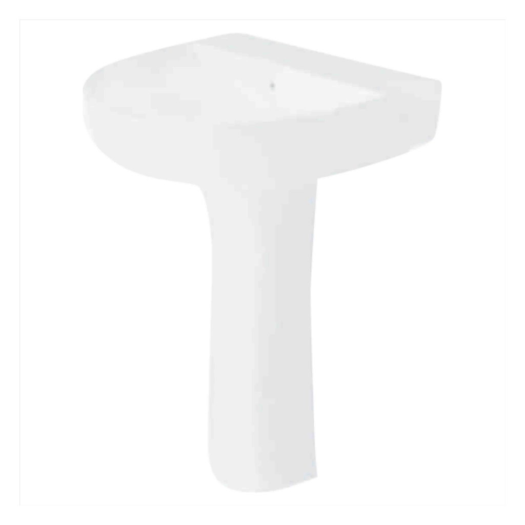 CROMA GS-5408 full pedestal ceramic wash basin in white with sleek modern design