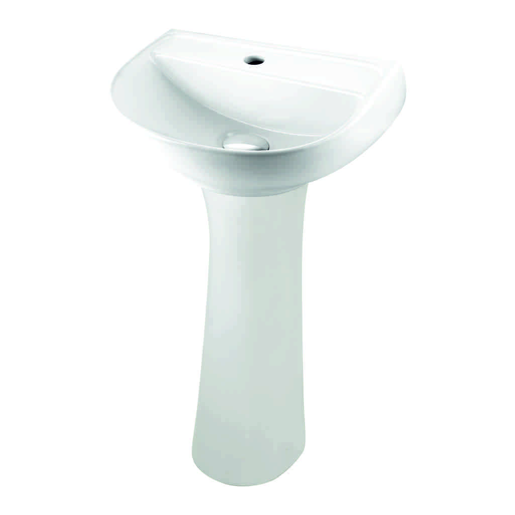 GS-5425 full pedestal wash basin design – modern ceramic pedestal basin by Grafdoer