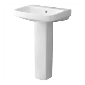 GS-5455 full pedestal wash basin design – elegant white Grafdoer pedestal basin for modern bathrooms