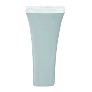 GS-5458 pedestal wash basin with premium one-piece design in white finish