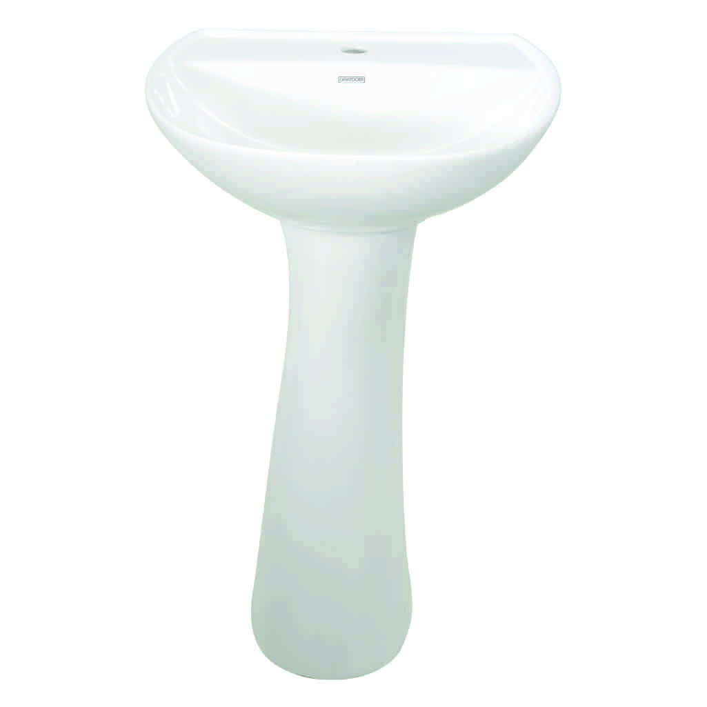 GS-5460 Wash Basin with Pedestal – Elegant pedestal basin design by Grafdoer, durable and stylish for modern bathrooms