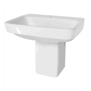 Half pedestal wash basin with modern design