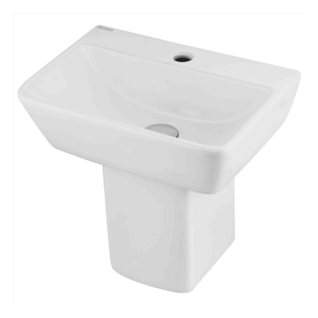 Modern half pedestal wash basin for stylish bathrooms