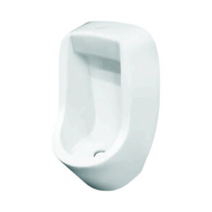 White ceramic Grafdoer urinal with sleek design and water-saving flush valve in a modern bathroom setting.
