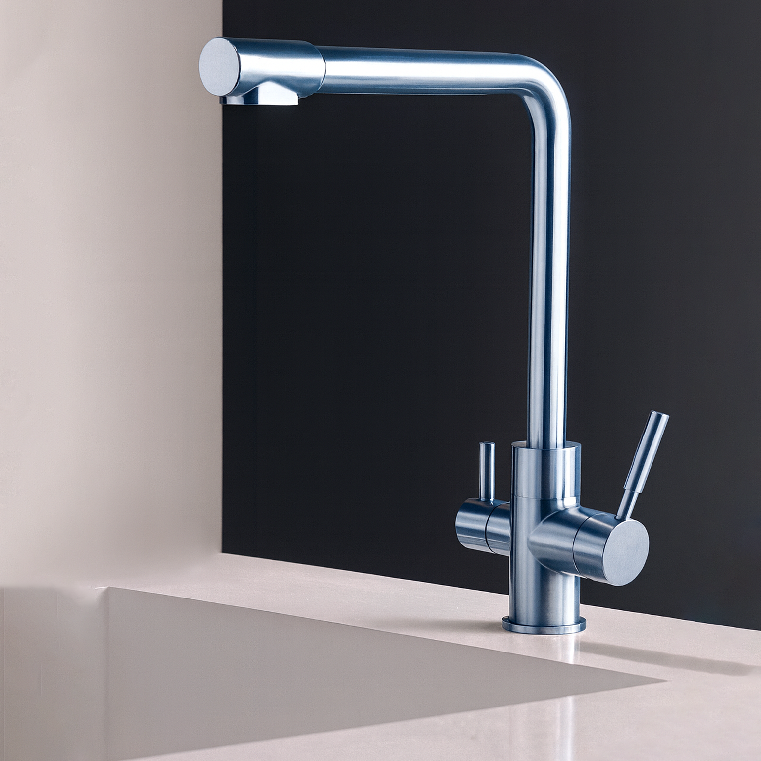 Single Lever Mixer for Kitchen Sink with Drinking Water - KF 7159 SS-304