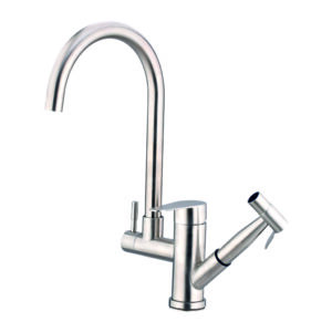 Grafdoer modern kitchen faucet KF 7165 installed on kitchen sink