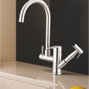 Single Lever Mixer for Kitchen Sink with Movable Spout & Health Faucet - KF 7165