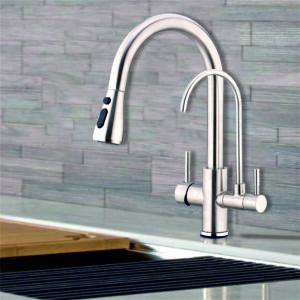 Grafdoer kitchen faucet KF 7166 installed on modern kitchen sink