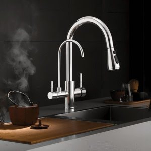 Single Lever Pull Down Mixer for Kitchen Sink with Drinking Water - KF 7166