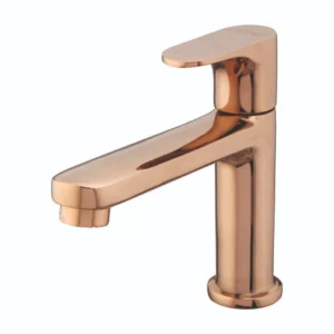 Grafdoer Ovio Rose Gold Long Neck Pillar Cock Faucet – Premium Sink Faucet