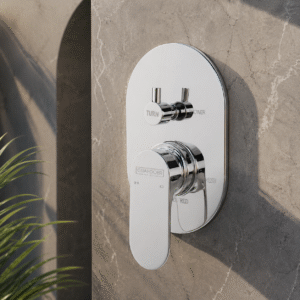 Single Lever Concealed Mixer & Diverter exposed
