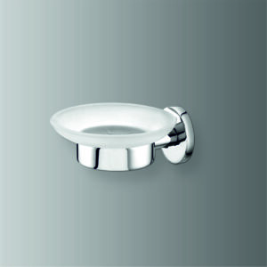 Oval wall mounted soap dish holder for bathroom