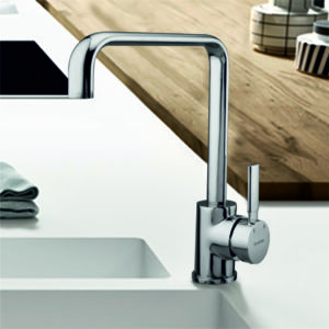 Grafdoer wall mount kitchen faucet OV 41044 T installed on kitchen sink