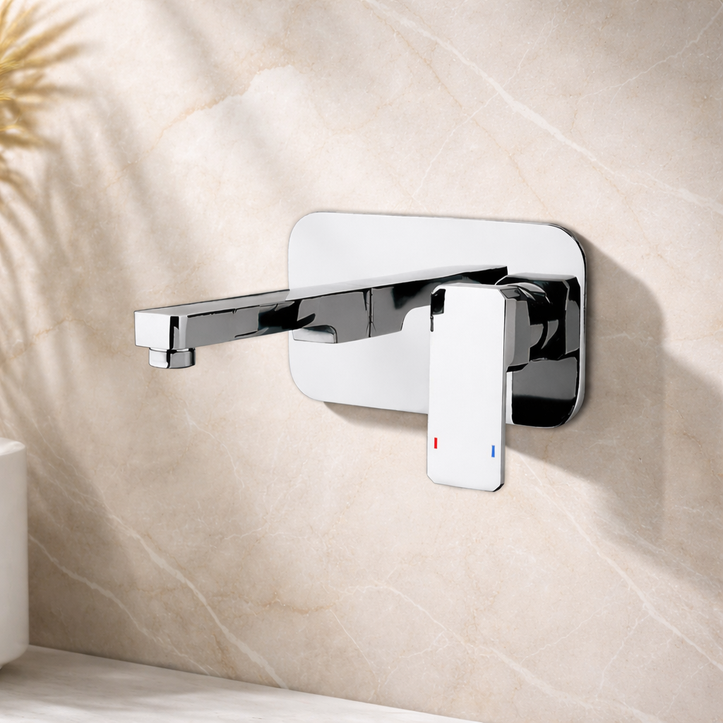 Single Lever Basin Mixer Wall Mounted - Image 2