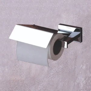 Quadra paper holder for bathroom – sleek, durable Grafdoer accessory in modern design