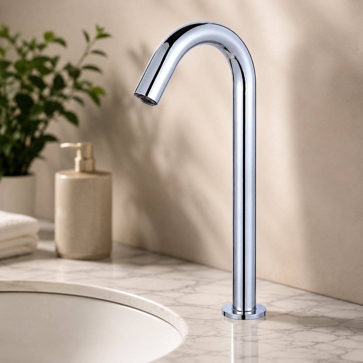Mouth Sensor Base Mounted Faucet