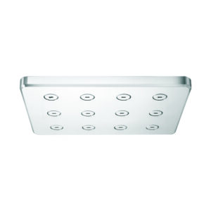 Square rain shower head 10x7 ABS easy clean overhead rain shower – modern bathroom fixture