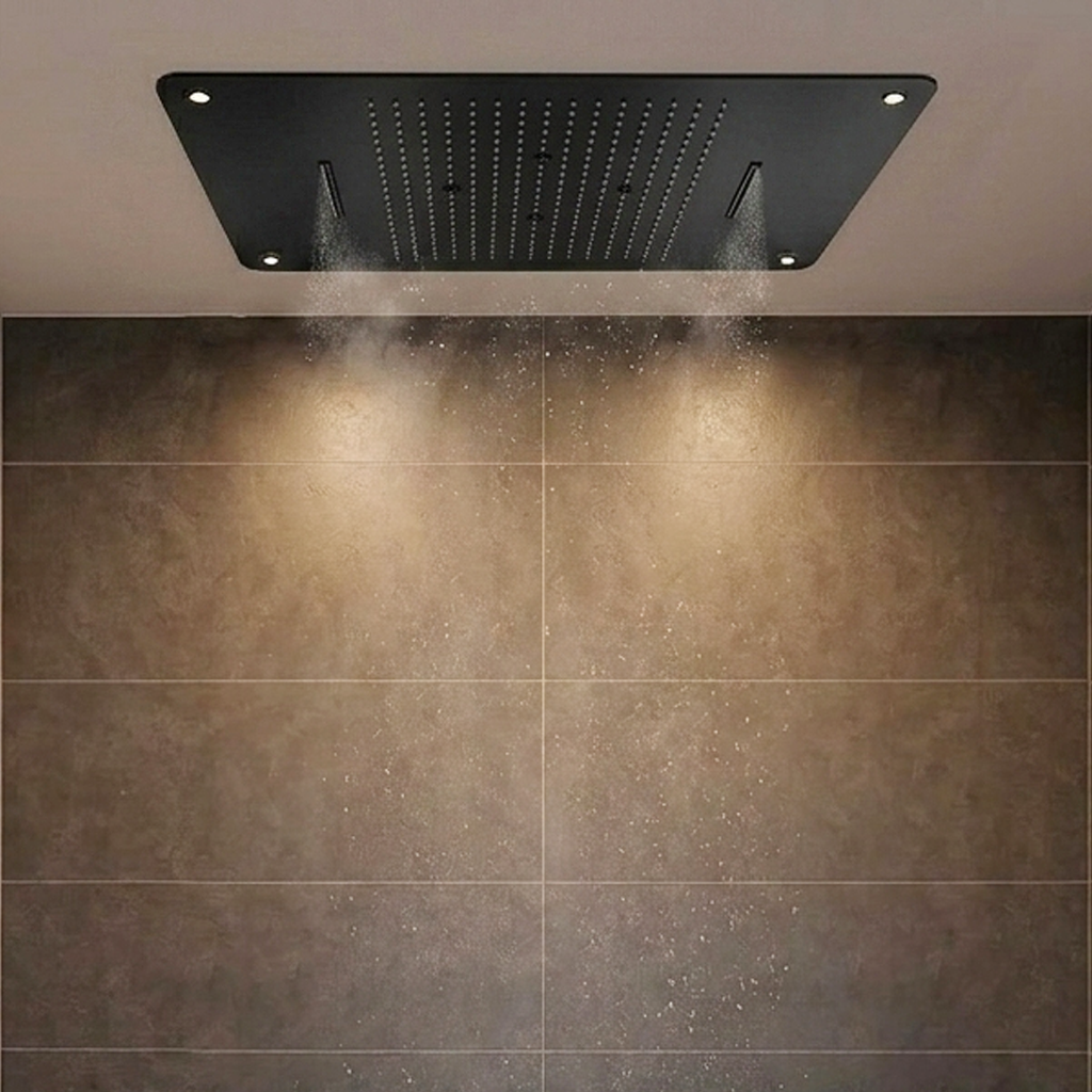 SO 58503 BLACK - MULTI FUNCTION CEILING SHOWER (Rain+Mist+Waterfall)
