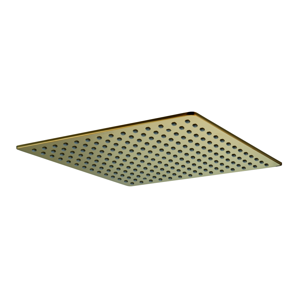 Rain Shower 8”x8” (200mm) with Rubbit Cleaning System Brass
