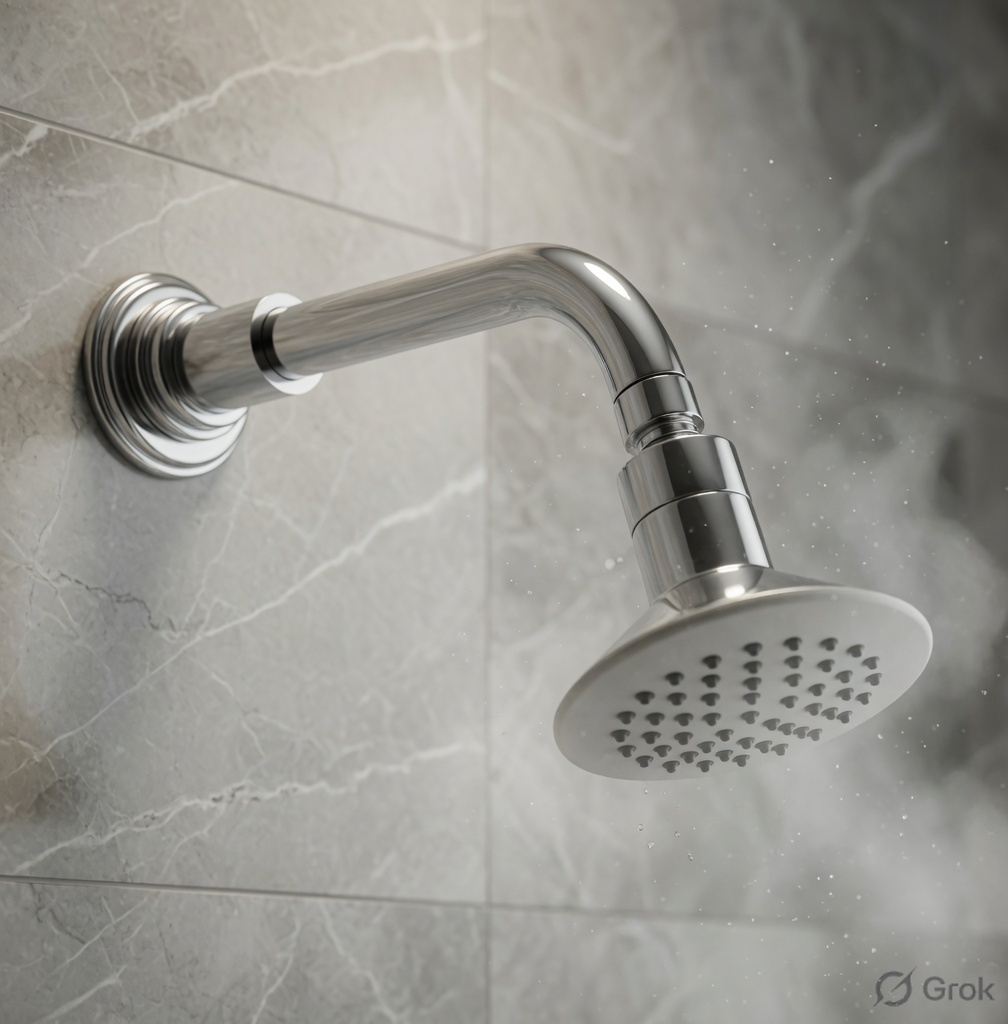 Single Flow OHS with Brass Arm & Wall Flange