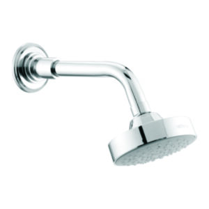 Single Flow OHS with Brass Pipe Arm & Wall Flange