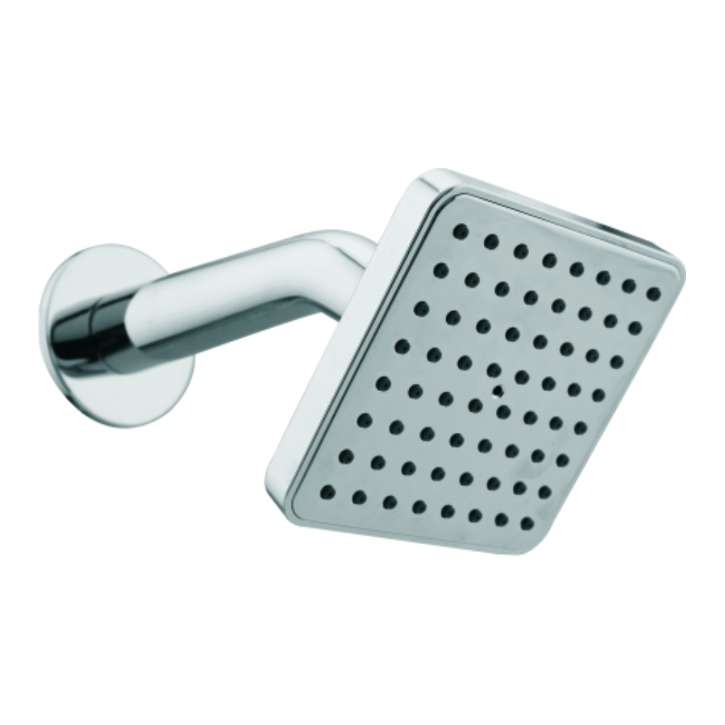 Single flow overhead shower with air function and brass pipe arm