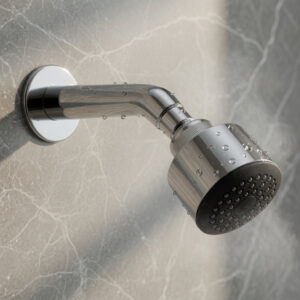 Single Flow OHS with Brass Pipe Arm & Wall Flange