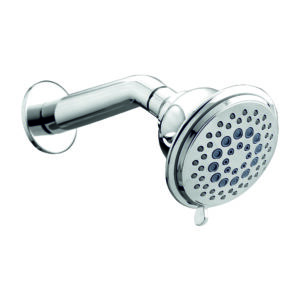 Large multi flow overhead shower head with premium finish