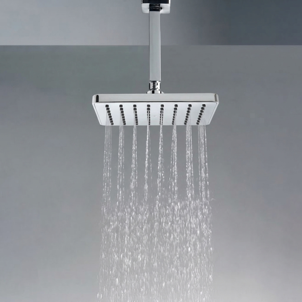 Rain Shower 6”x6” (150mm) with Rubbit Cleaning System ABS