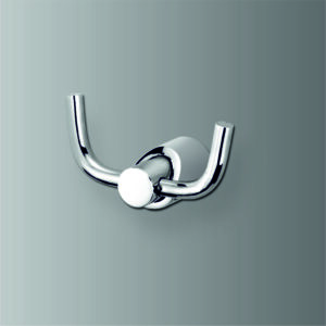 Stella bathroom robe hook by Grafdoer in modern chrome finish
