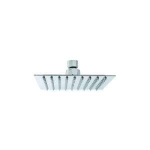6x6 square rain shower head in modern bathroom