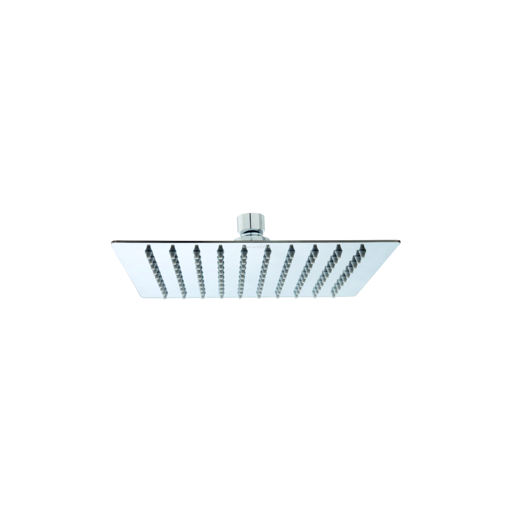 8x8 rain shower head with rainfall effect in bathroom