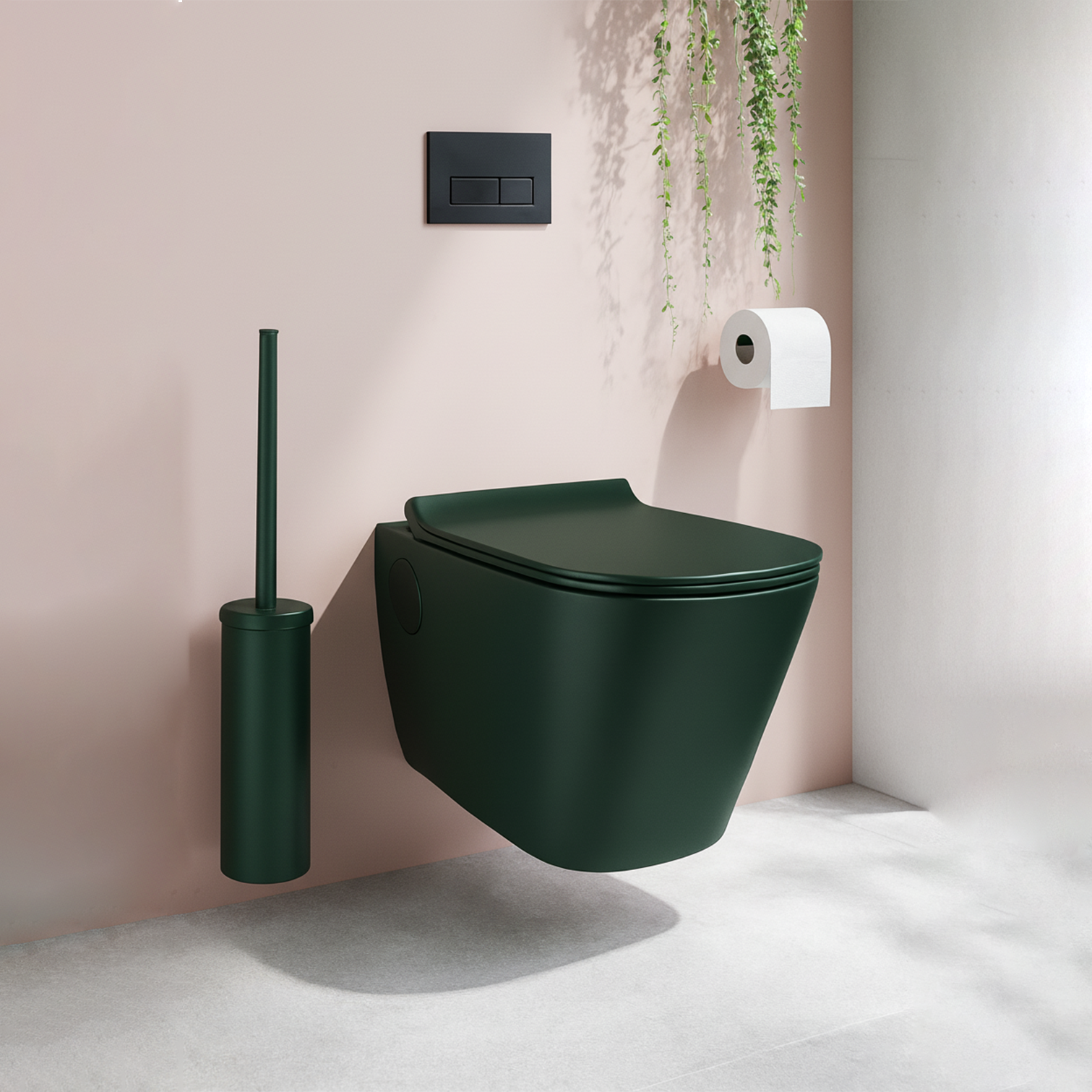 CUBIC-GS-1216 R Forest Green Matte Wall Hung Closet