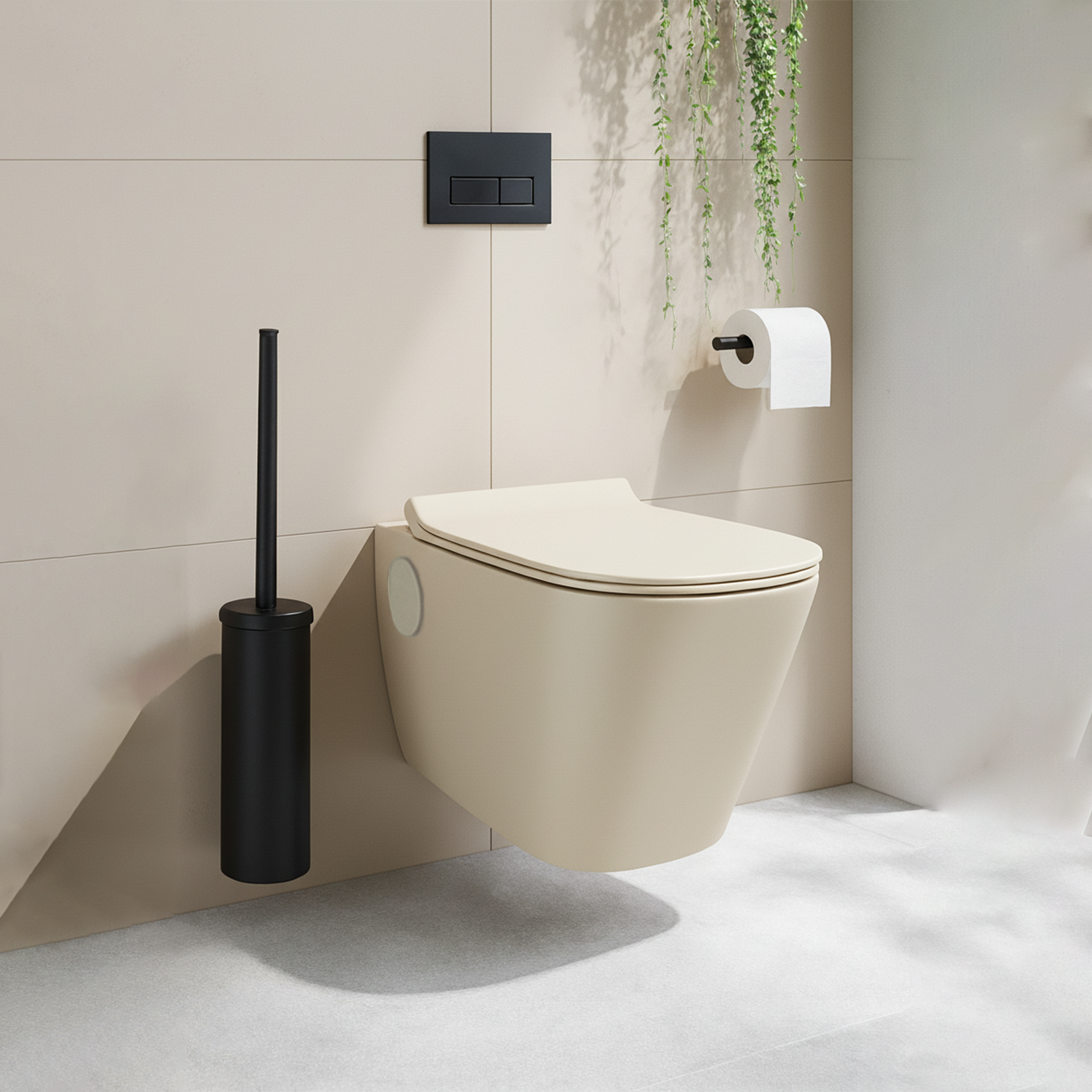 CUBIC-GS-1216 R Sandstone Matte Wall Hung Closet