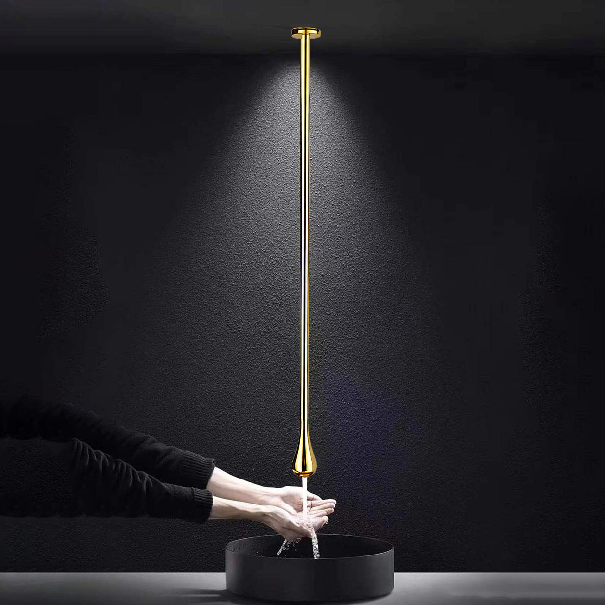 Skyler Ceiling Faucet Gold
