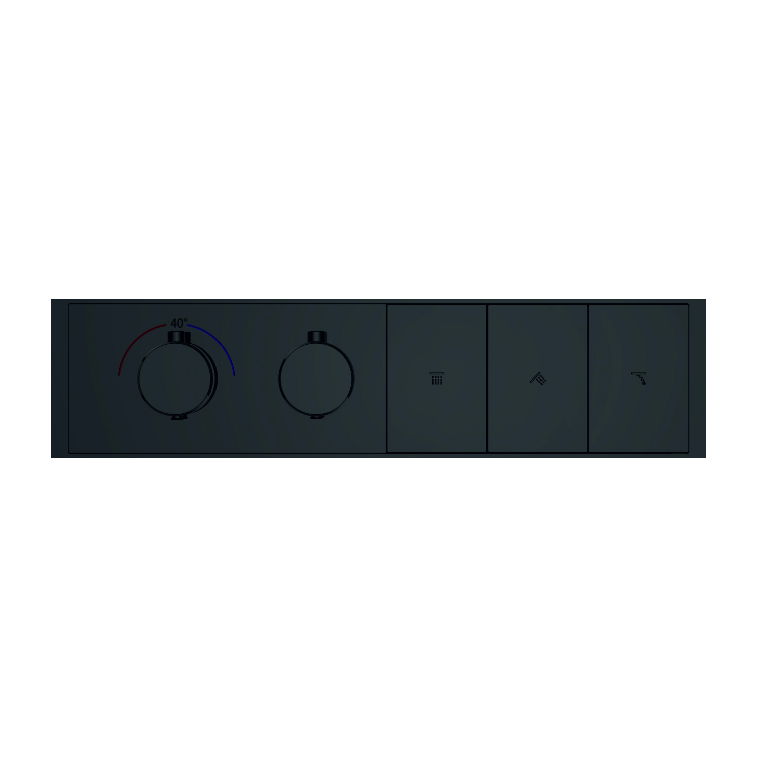 Clyra Thermo 3 B switch button thermostatic 3 way diverter by grafdoer