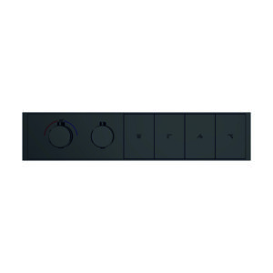 Clyra Thermo 4 B switch button 4 way body shower rainfall mist waterfall flow control diverter by grafdoer