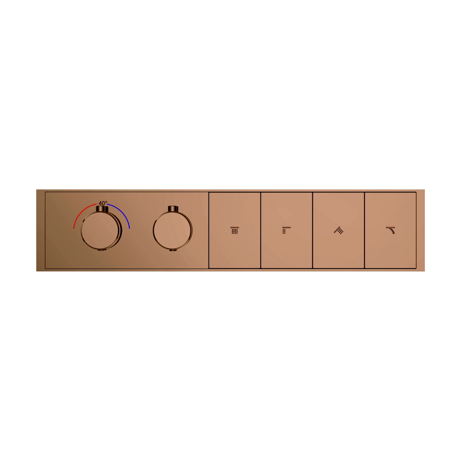 Clyra Thermo 4 RG switch button four way multi function temperature control diverter by grafdoer