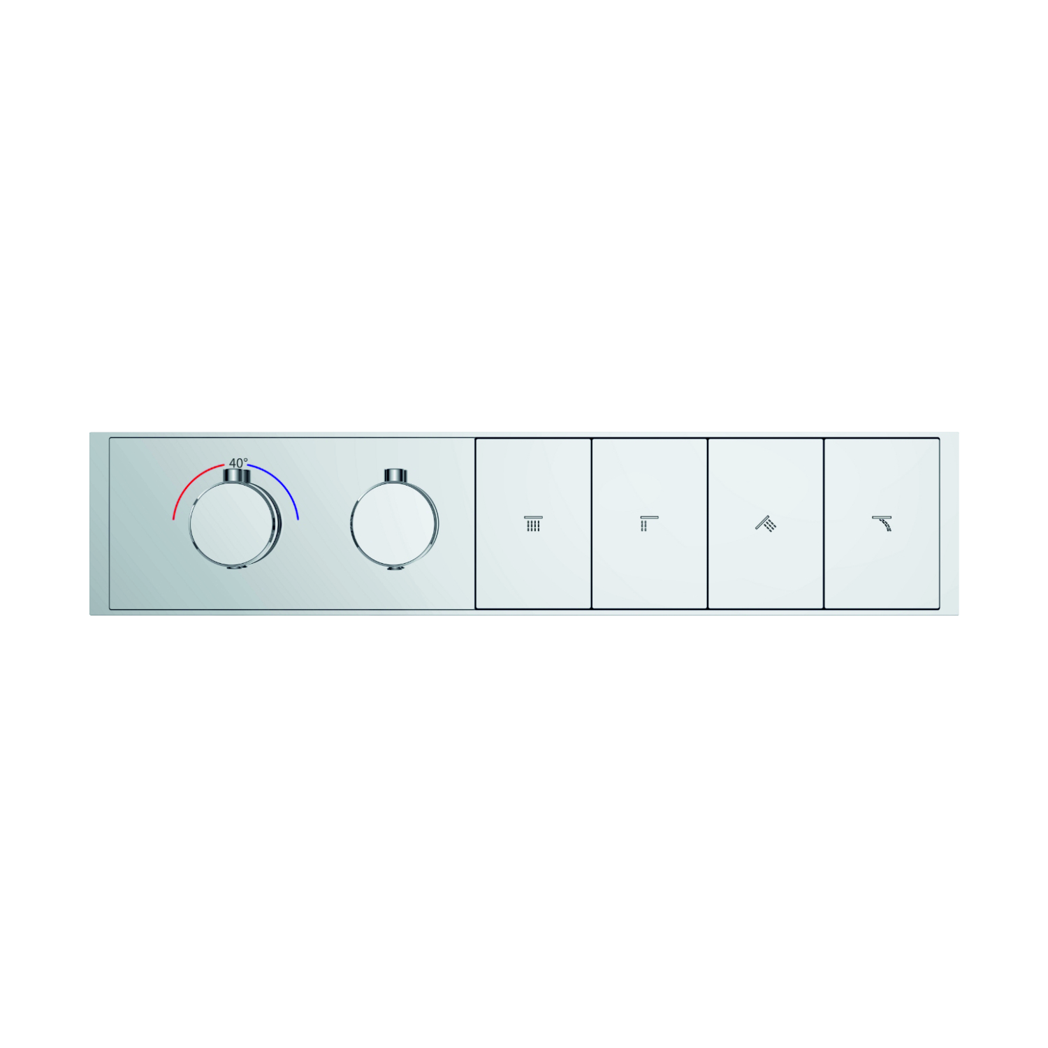 “Clyra Thermo 4 switch button multi function 4 way temperature control diverter by grafdoer”