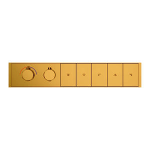 Clyra Thermo 5 G push button 5 way thermostatic premium body shower diverter