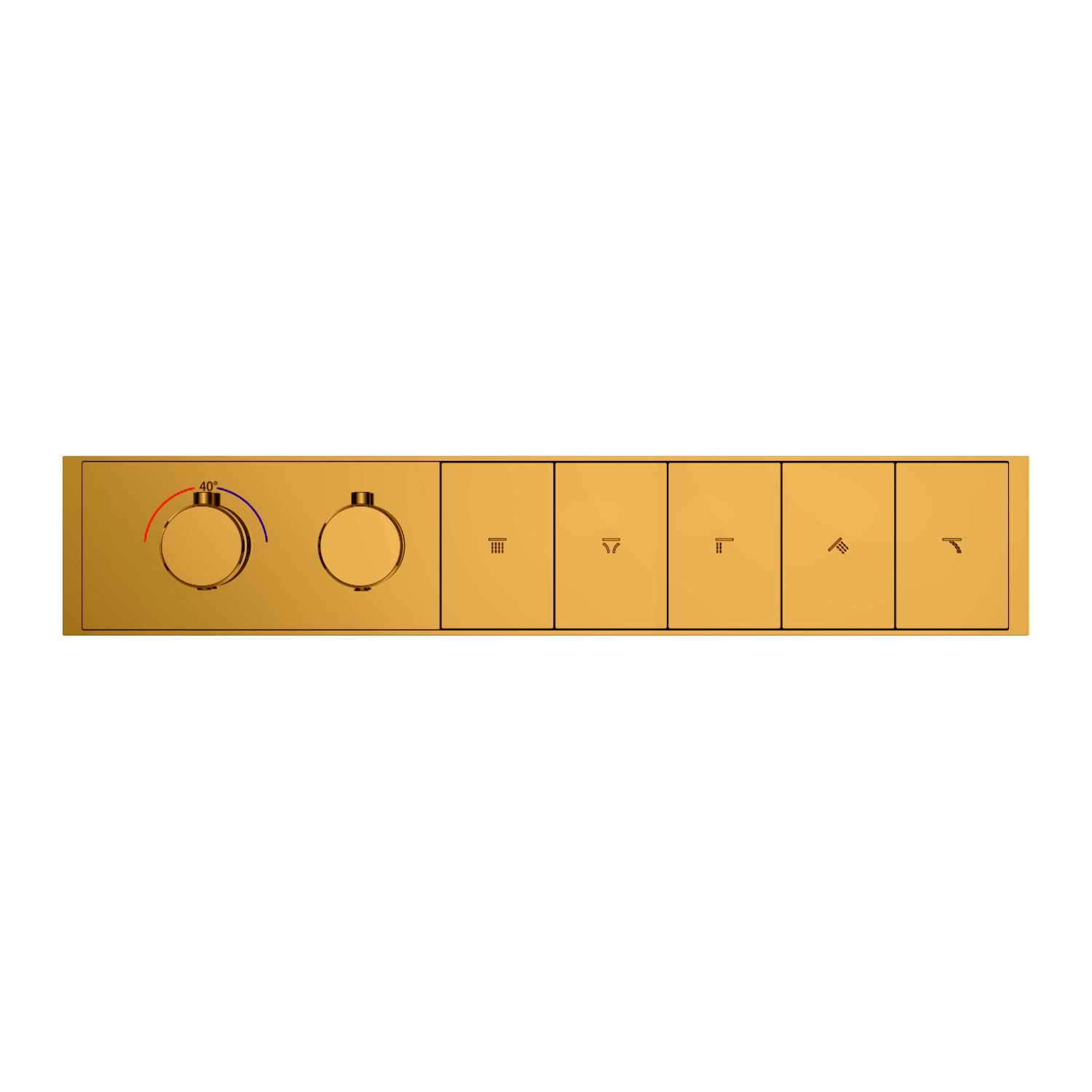 Clyra Thermo 5 G push button 5 way thermostatic premium body shower diverter