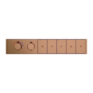 Clyra Thermo 5 RG switch button 5 way multi function rainfall and mist waterfall flow control diverter