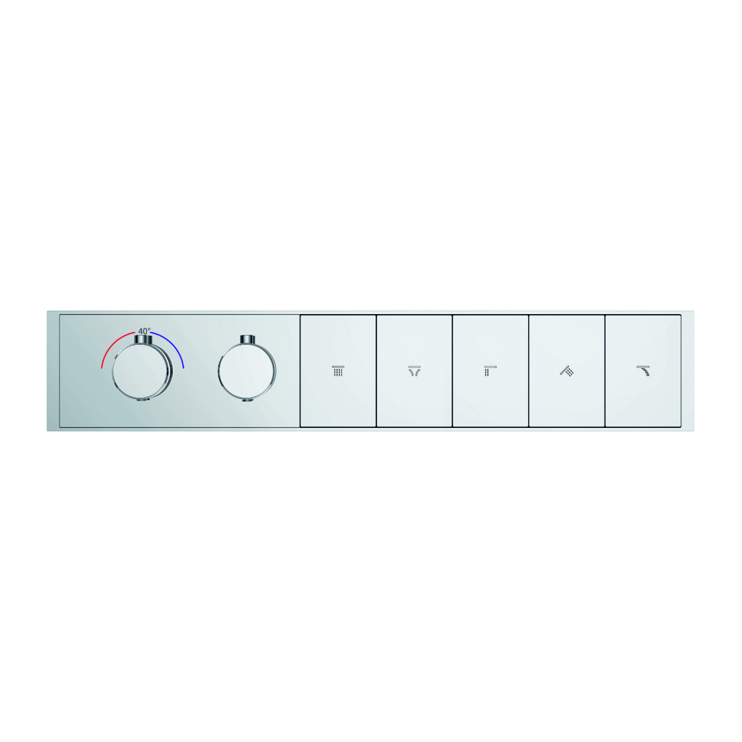 Clyra Thermo 5 switch button 5 way bathroom shower plumbing diverter by grafdoer