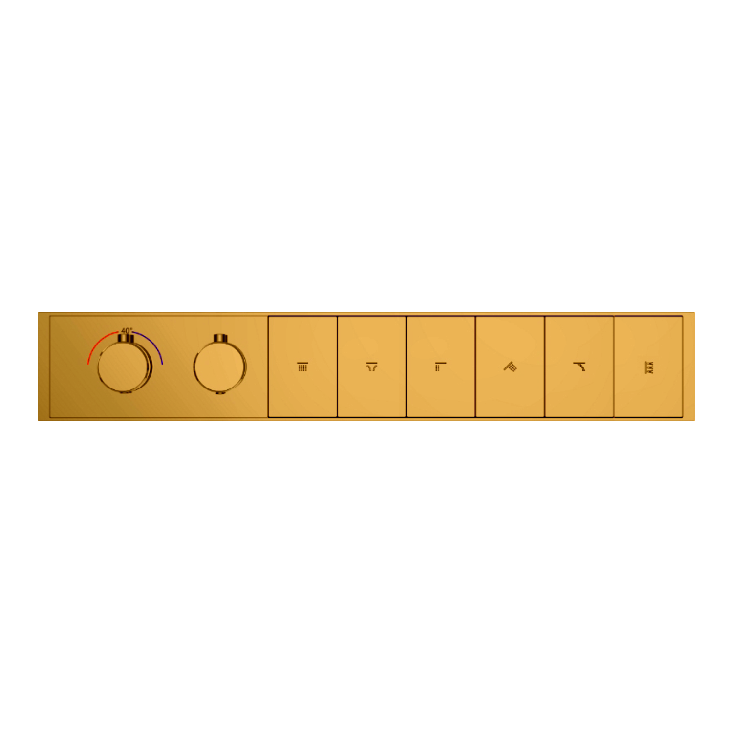 Clyra Thermo 6 G switch button 6 way bathroom and shower diverter in premium finish