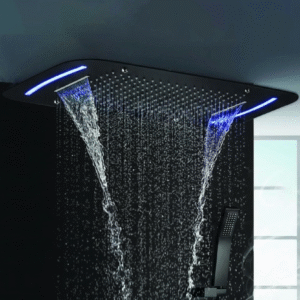 Chromo Therapy Multi Function Celing Shower Black