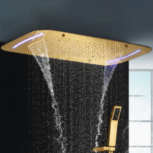 Chromo Therapy Multi Function Celing Shower Gold