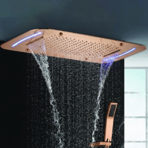 Chromo Therapy Multi Function Celing Shower Rose Gold
