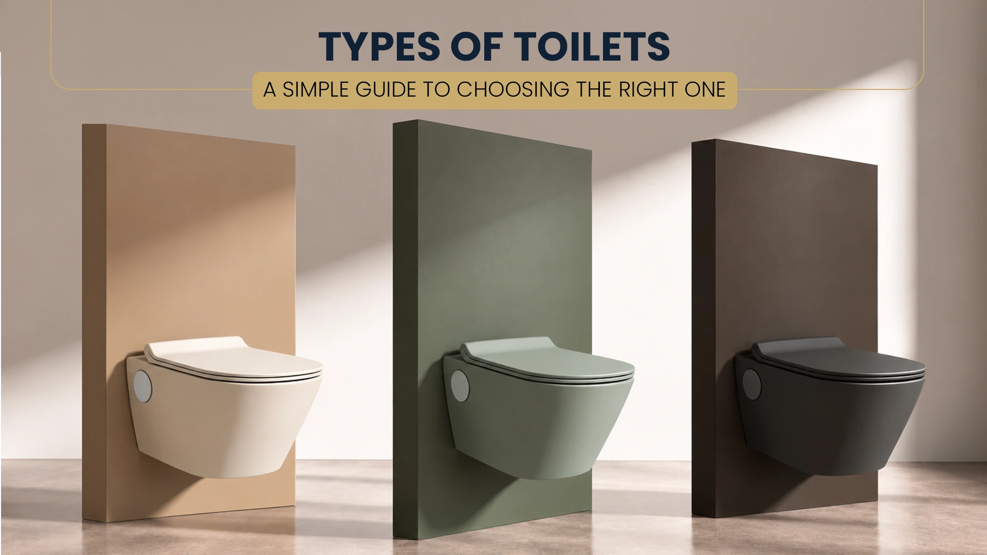 Types of Toilets: A Simple Guide to Choosing the Right One